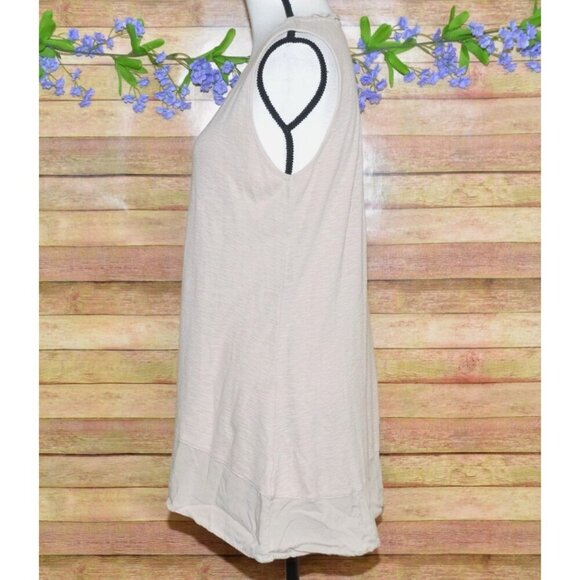 LOGO By Lori Goldstein Ladies Brown Tank Top Size M Casual Neutral Closet Staple - Picture 5 of 9